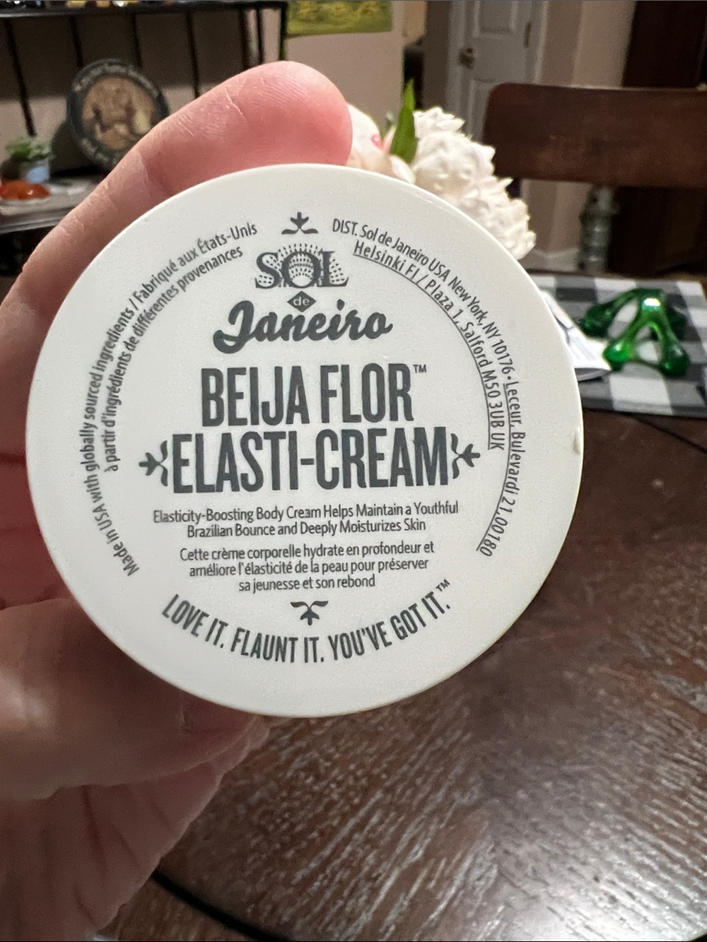 New Sol de Janeiro Beija Flor Elasti-Cream - White Lid with Black Text